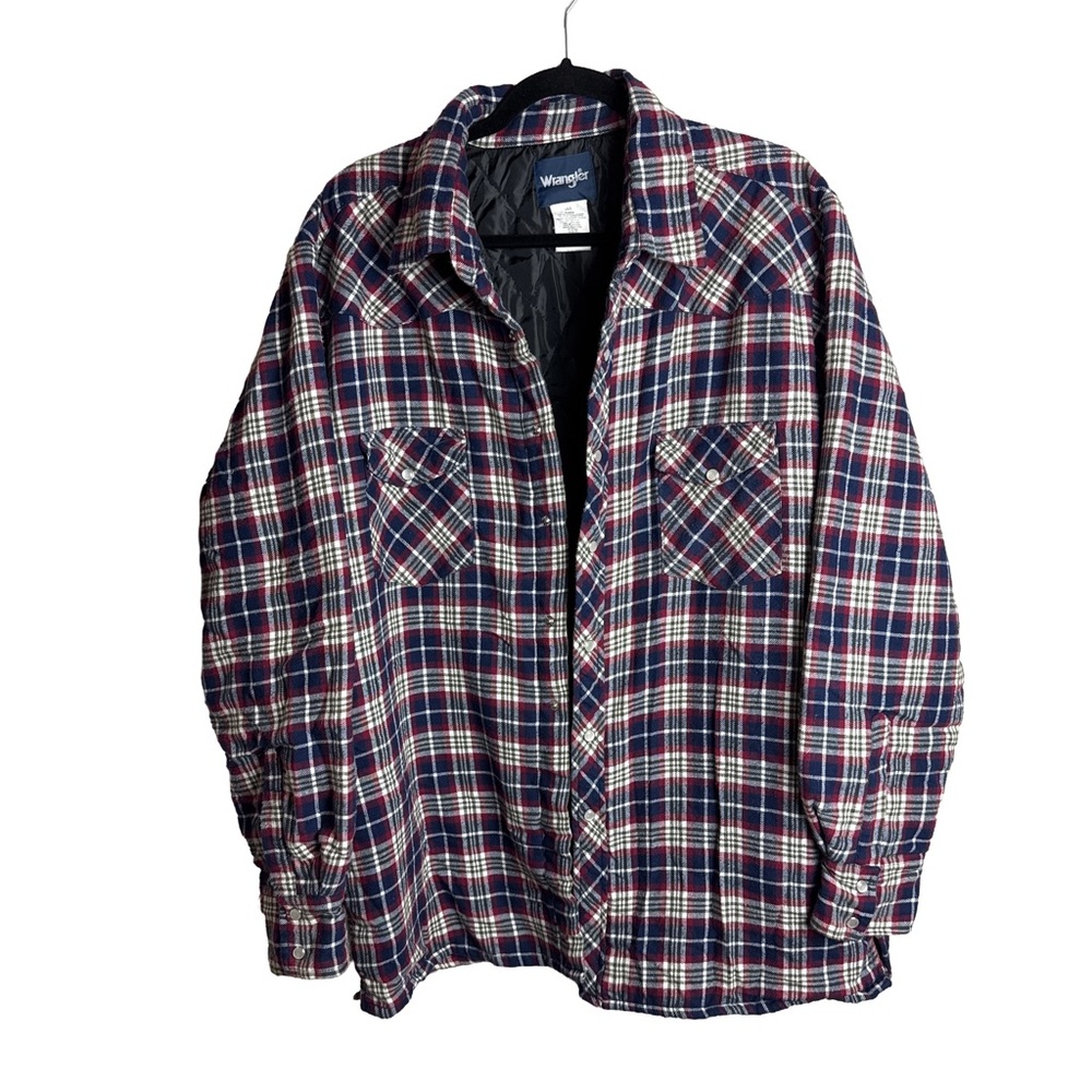 Wrangler Quilted Flannel Jacket – Plaid – Size L